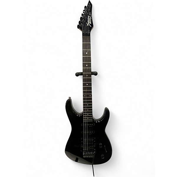 Used 1980s Squier Contemporary Stratocaster HSS Black Solid Body Electric Guitar