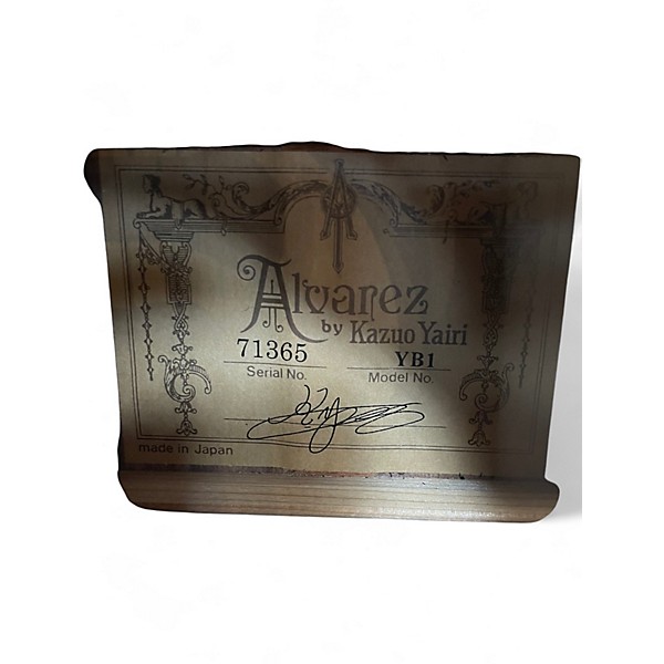 Used Alvarez Yairi YB1 Natural Acoustic Electric Guitar