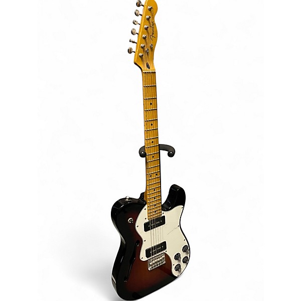 Used Fender Modern Thinline Telecaster 3 Color Sunburst Hollow Body Electric Guitar
