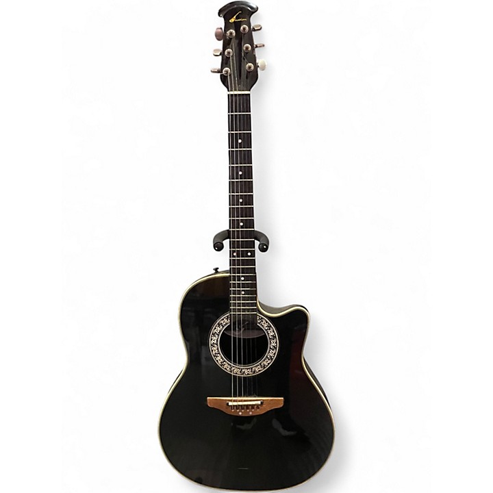 エレキギター Used Ovation 4861 BALLADEER Black Acoustic Electric Guitar