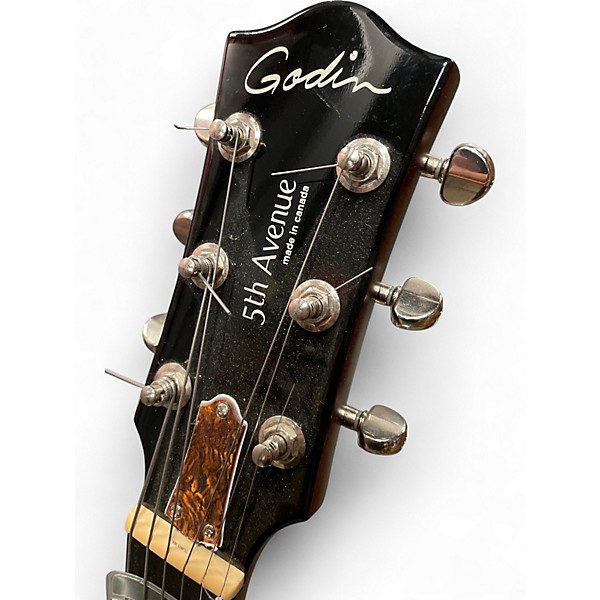 Used Godin 5th avenue uptown custom  Havana Brown Hollow Body Electric Guitar