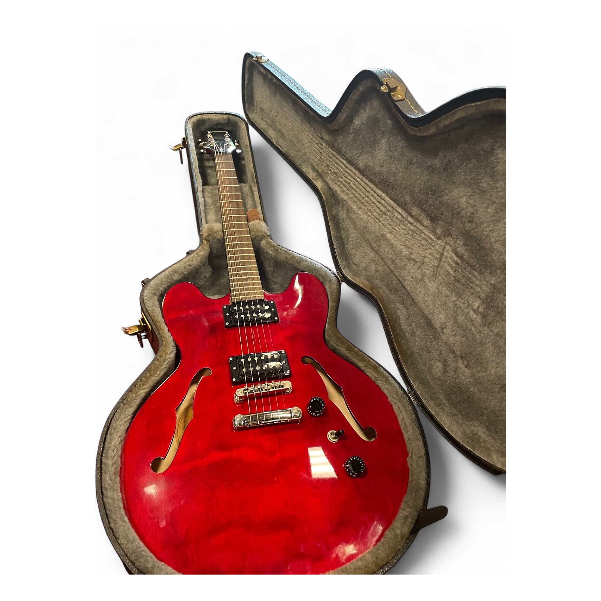 Used Epiphone Dot Studio red Hollow Body Electric Guitar red