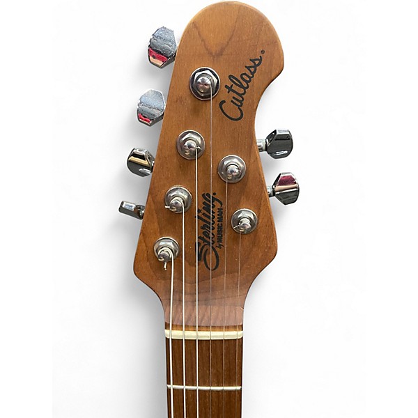 Used Sterling by Music Man CUTLASS White Solid Body Electric Guitar