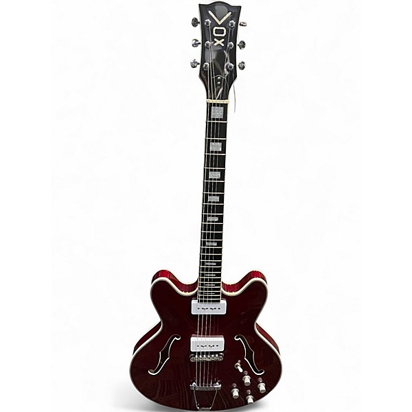 Used VOX BC V90 Maroon Hollow Body Electric Guitar