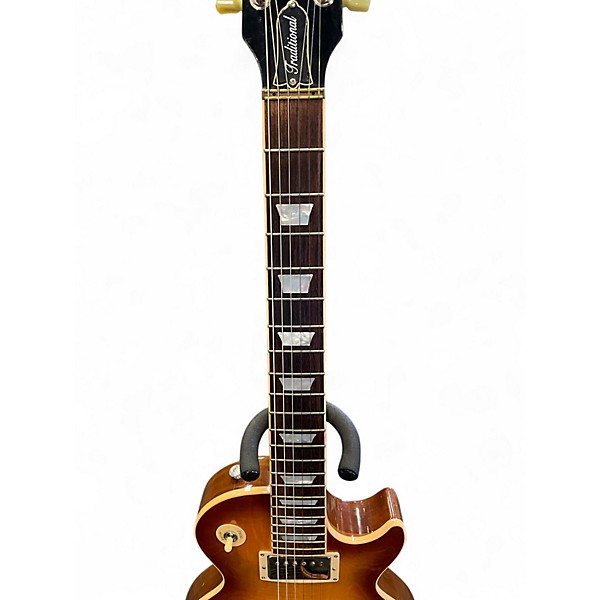 Used 2015 Gibson Les Paul Traditional 2015 Iced Tea Burst Solid Body Electric Guitar
