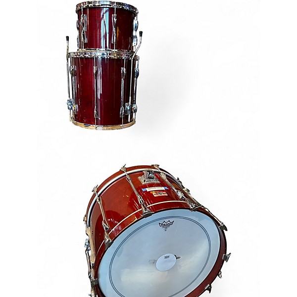 Used 1990s Yamaha 3 Piece Recording Custom Red Drum Kit