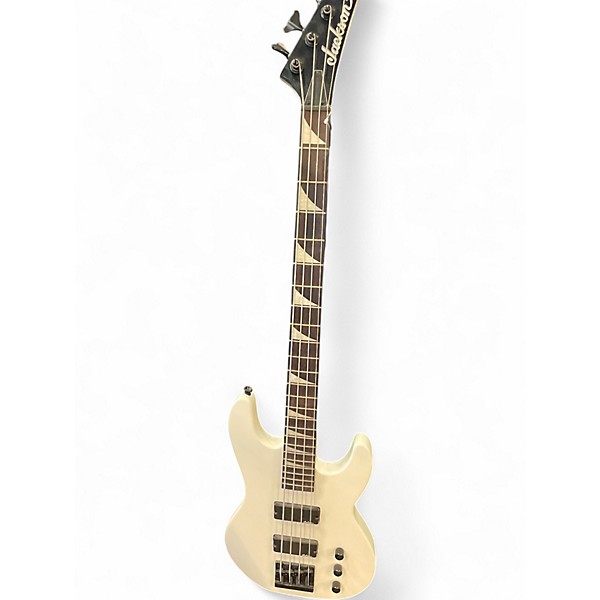 Used Jackson JS2 Concert White Electric Bass Guitar