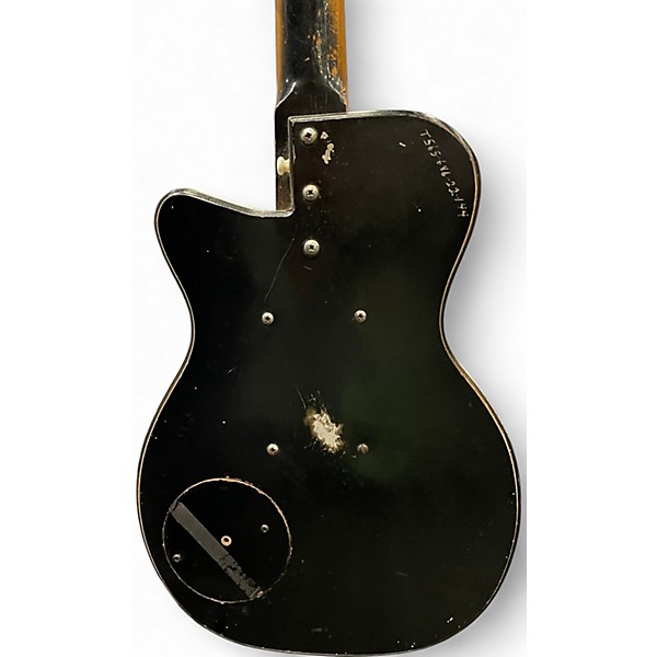 Vintage 1950s Silvertone U2 Black Solid Body Electric Guitar