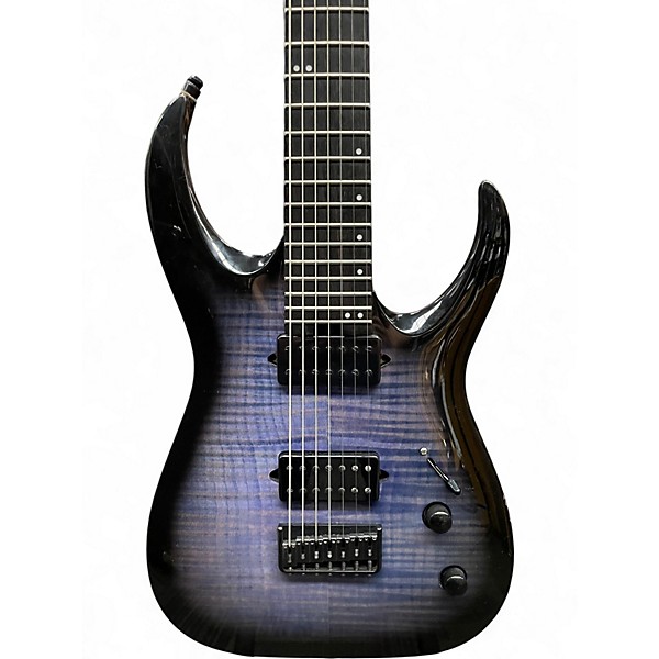 Used Jackson Pro Series Misha Mansoor Signature Juggernaut HT7FM Ocean Blue Burst Solid Body Electric Guitar