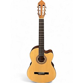 Used Lucero LC100CE Natural Classical Acoustic Electric Guitar