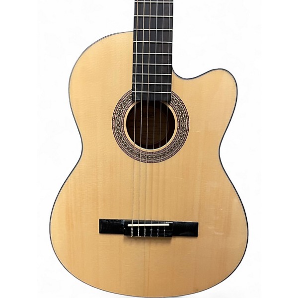 Used Lucero LC100CE Natural Classical Acoustic Electric Guitar