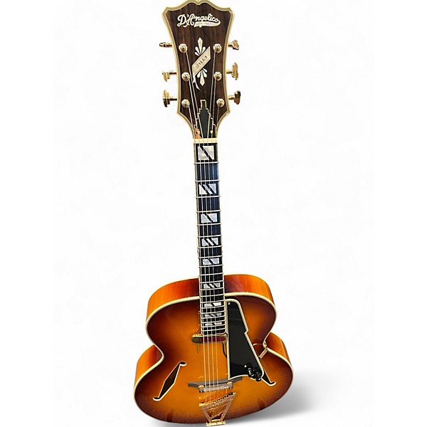 Used D'Angelico USA Master Built Style B Iced Tea Hollow Body Electric Guitar