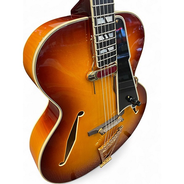 Used D'Angelico USA Master Built Style B Iced Tea Hollow Body Electric Guitar