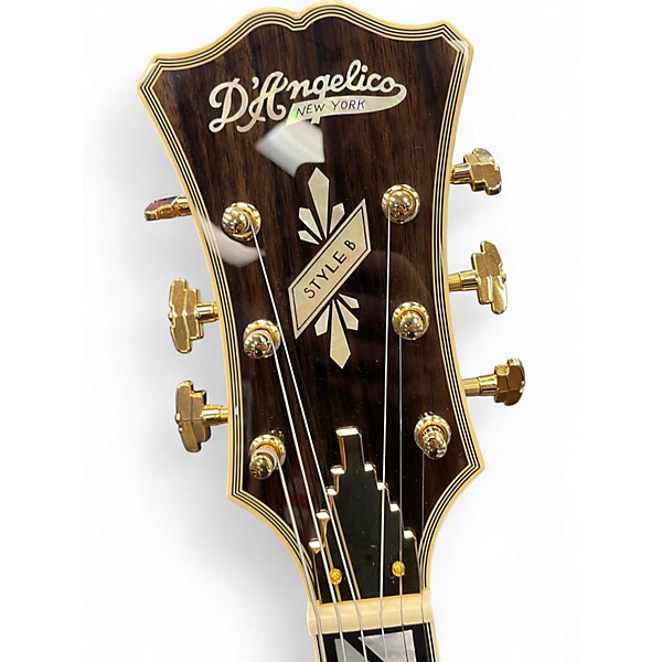 Used D'Angelico USA Master Built Style B Iced Tea Hollow Body Electric Guitar