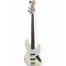 Used Fender JAZZ BASS Alpine White Electric Bass Guitar