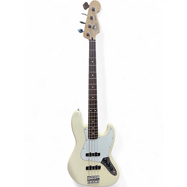 Used Fender JAZZ BASS Alpine White Electric Bass Guitar