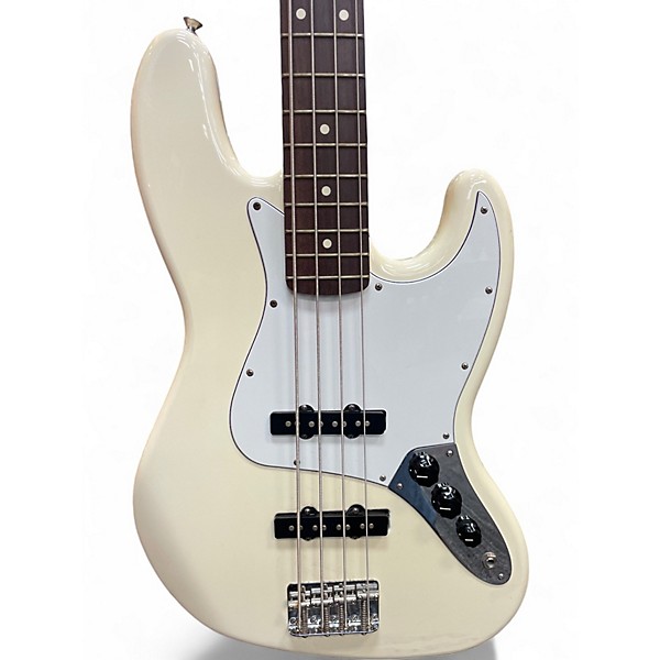 Used Fender JAZZ BASS Alpine White Electric Bass Guitar