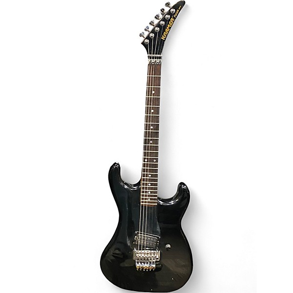 Vintage 1983 Kramer Focus 1000 Black Solid Body Electric Guitar
