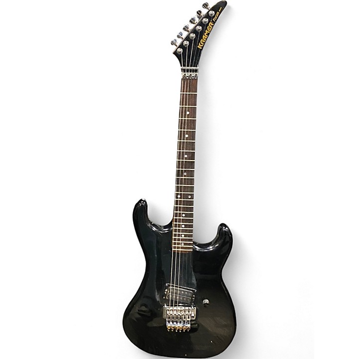 Vintage 1983 Kramer Focus 1000 Black Solid Body Electric Guitar