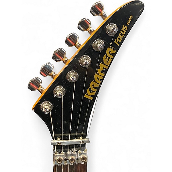 Vintage 1983 Kramer Focus 1000 Black Solid Body Electric Guitar