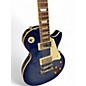 Used Epiphone Les Paul Standard Pro Blue Ghost Flames Solid Body Electric Guitar
