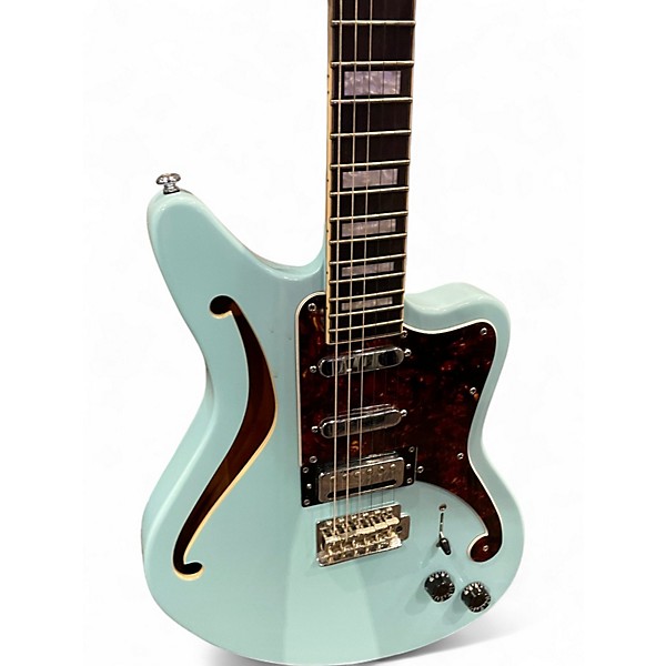 Used D'Angelico premier Bedford SH sky blue Hollow Body Electric Guitar