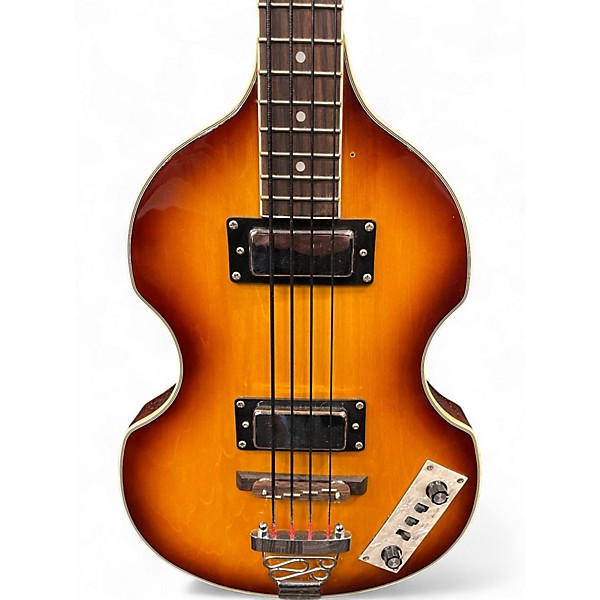 Used Jay Turser HOFNER COPY 2 Tone Sunburst Electric Bass Guitar