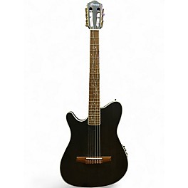 Used Ibanez TOD10NL Black Nylon String Acoustic Guitar