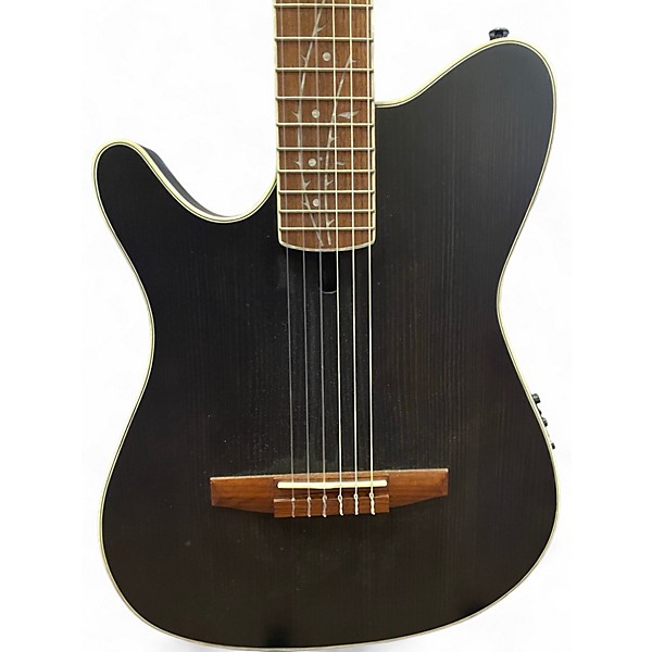 Used Ibanez TOD10NL Black Nylon String Acoustic Guitar