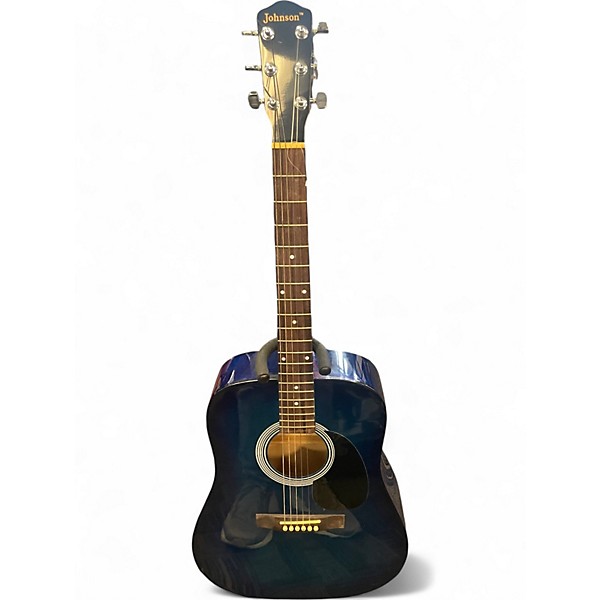 Used Johnson jg-620-b Blue Acoustic Guitar