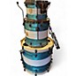 Used SJC Drums 3 Piece CUSTOM 3 PIECE Ocean Turquoise Drum Kit thumbnail
