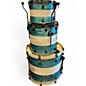 Used SJC Drums 3 Piece CUSTOM 3 PIECE Ocean Turquoise Drum Kit
