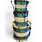 Used SJC Drums 3 Piece CUSTOM 3 PIECE Ocean Turquoise Drum Kit