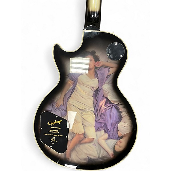 Used Epiphone ADAM JONES LES PAUL Black Solid Body Electric Guitar