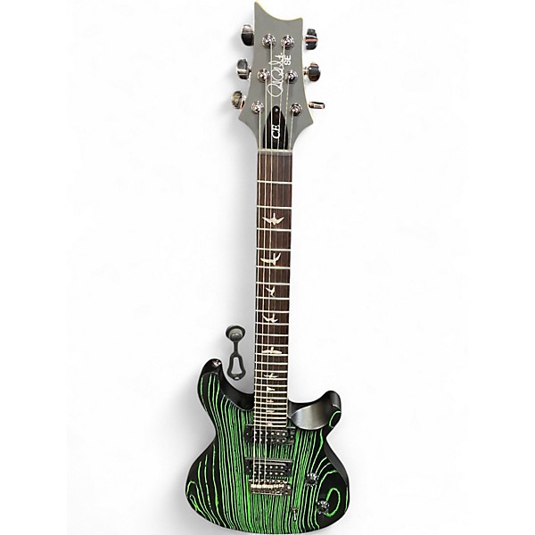Used PRS SE SWAMP ASH CE 24 SAND BLASTED GREEN Solid Body Electric Guitar