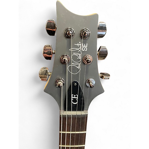 Used PRS SE SWAMP ASH CE 24 SAND BLASTED GREEN Solid Body Electric Guitar