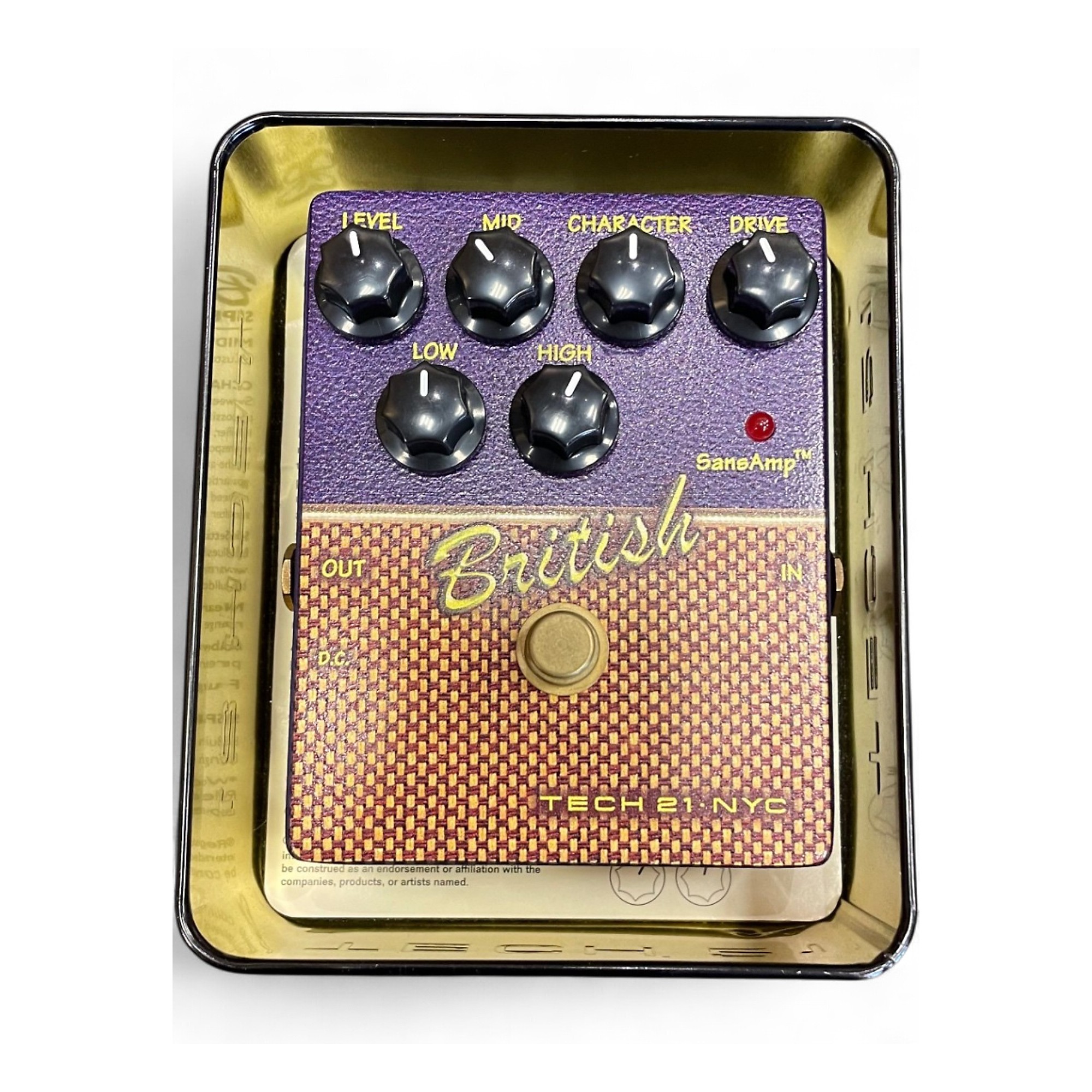 Used Tech 21 sans amp britsh Effect Pedal | Guitar Center
