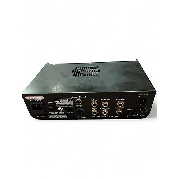 Used Acoustic B300H 300W Bass Amp Head