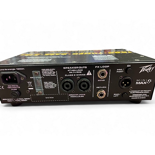 Used Peavey Mini max Bass Amp Head
