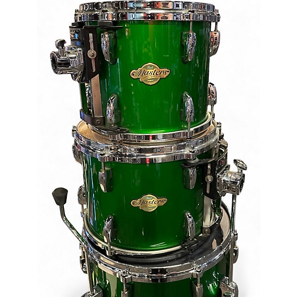 Used Pearl 5 Piece Masters MCX Series shamrock Drum Kit