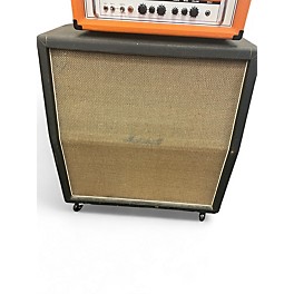 Vintage 1969 Marshall Basketweave Slant-Front 4x12 Guitar Cabinet
