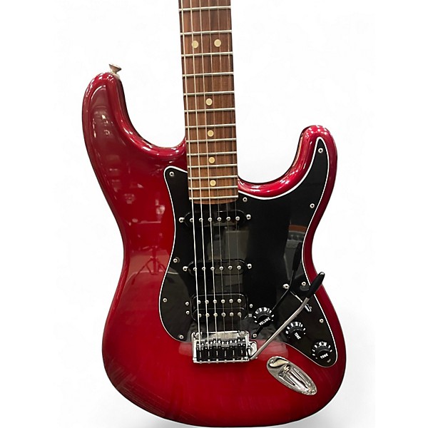 Used Fender SPECIAL EDITION PLAYER STRATOCASTER HSS Candy Red Burst Solid Body Electric Guitar