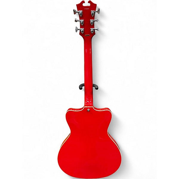 Used Eastwood Bill Nelson Astroluxe Cadet CREAM AND FIESTA RED Hollow Body Electric Guitar