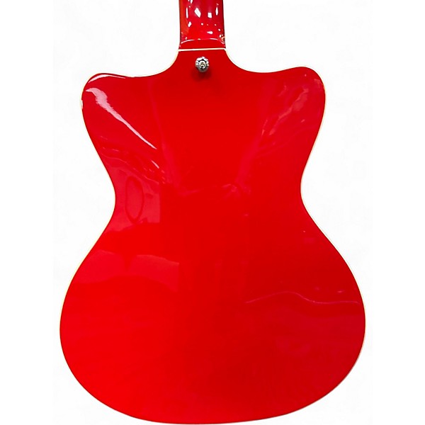 Used Eastwood Bill Nelson Astroluxe Cadet CREAM AND FIESTA RED Hollow Body Electric Guitar