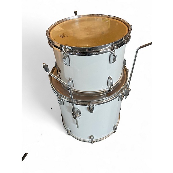 Used Ludwig 3 Piece rocker White Drum Kit