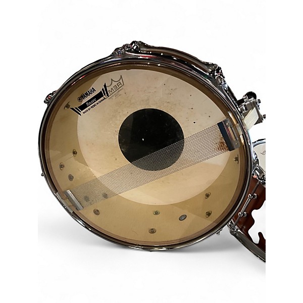 Used Yamaha 14X5.5 wood shell snare Natural Drum