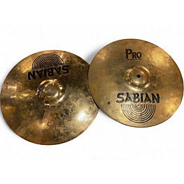 Used SABIAN 14in pro hi hat pair Cymbal