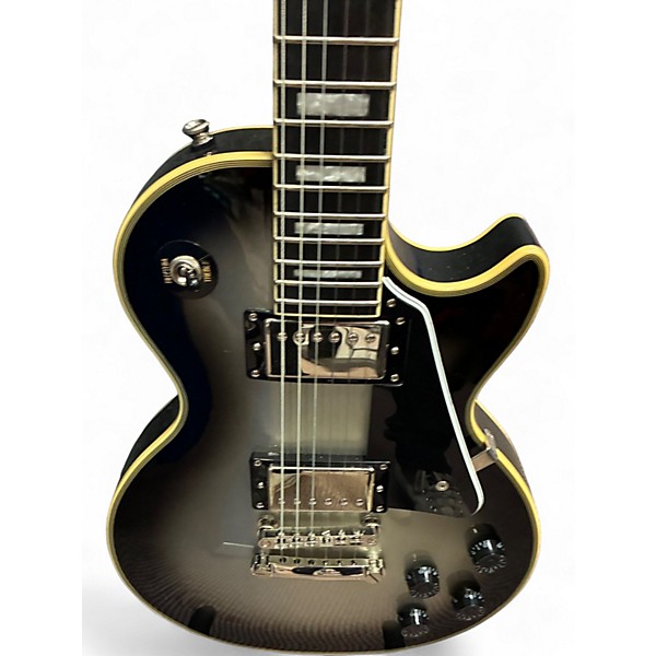 Used Epiphone Les Paul Custom Silverburst Solid Body Electric Guitar