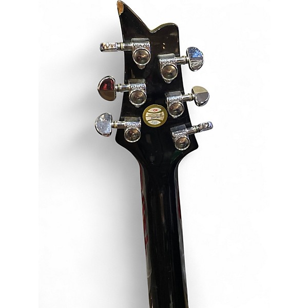 Used Silvertone PSSN2 Black Solid Body Electric Guitar