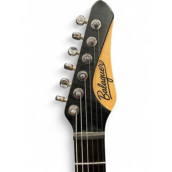 Used Balaguer Thicket Trans black flame Solid Body Electric Guitar